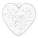 Deko-Herz mit Pailletten 25 cm