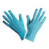 Einfarbige Handschuhe "Farbenfroh" 23 cm-blau
