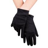 Einfarbige Handschuhe 23 cm-schwarz