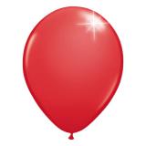 Einfarbige metallic Luftballons-50er Pack-rot