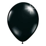 Einfarbige metallic Luftballons-10er Pack-schwarz