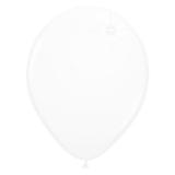 Einfarbige metallic Luftballons-10er Pack-weiß