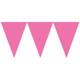Einfarbige Papier-Girlande "Farbenspiel" 4,5m-pink