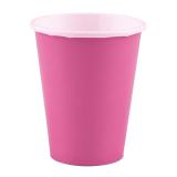 Einfarbige Pappbecher 266 ml 8er Pack-pink