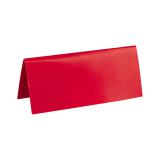 Einfarbige Tischkarten 10er Pack - Rot
