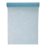 Einfarbiger Deko-Vlies Tischläufer 5 m-hellblau