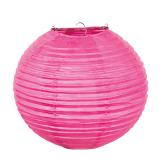 Einfarbiger Lampion "Farbenpracht" 25 cm-pink
