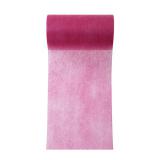 Einfarbiges Deko-Vlies Tischband 10 m-pink