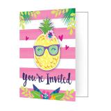 Einladungskarten "Tropischer Geburtstag" mit Umschlägen 8er Pack