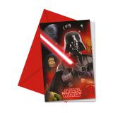 Einladungskarten "Classic Star Wars" mit Umschlag 6er Pack