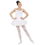 Einteiliges Ballerina-Tutu-weiß-S