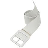 Eleganter Lack-Gürtel 110 cm-weiß