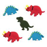 Essbare Kuchendeko "Dinosaurier Party" 5er Pack
