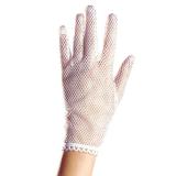 Fischnetz Handschuhe-weiß