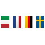 Flaggen-Girlande "Internationale Länder" 10 m 