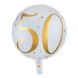 Folien-Ballon 50. Geburtstag "Golden Times" 45 cm