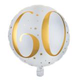 Folien-Ballon 60. Geburtstag "Golden Times" 45 cm