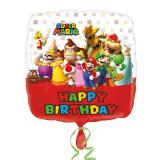 Folienballon Happy Birthday "Super Mario" 43 cm
