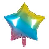 Folienballon Stern in Regenbogen 45 cm