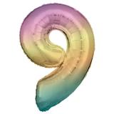 Folienballon Zahl in Pastell 86 cm-9