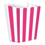 Gestreifte Snack-Boxen 5er Pack-pink