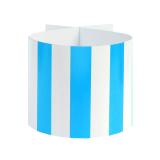 Gestreifte Serviettenringe 6er Pack-türkis