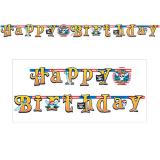 Girlande Happy Birthday "Piraten-Party" 220 cm
