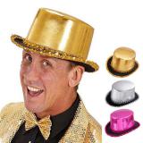 Glänzender Hut mit Pailletten "Showstar"