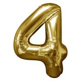 Glänzender Folien-Ballon in Zahlenform 58 x 88 cm-4-gold