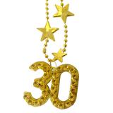 Halskette "Star des Tages" 30. Geburtstag 44 cm