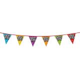 Holographische Wimpel-Girlande mit Zahlen 8 m-65