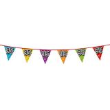 Holographische Wimpel-Girlande mit Zahlen 8 m-95