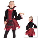 Kinder-Kostüm "Vampir-Königin" 2-tlg.