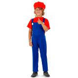 Kinder-Kostüm "Klempner Mario" 3-tlg.