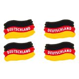 Klebetattoo Deutschland-Flagge 4er Pack
