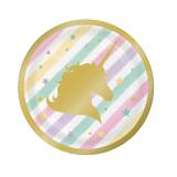 Kleine Pappteller "Funkelndes Einhorn" 8er Pack