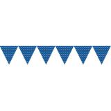 Kleine Wimpel-Girlande "Happy Dots" 274 cm-blau