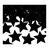 Konfetti "Einfarbige Sterne" 28 g-schwarz