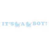 Buchstaben-Girlande "Sweet Baby Shower" 170 cm-hellblau