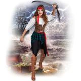 Kostüm "Furchtlose Piratin" 4-tlg.