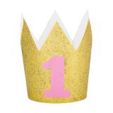 Krone "Number one" 10 cm-gold