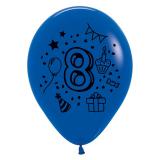 Kunterbunte Zahlen-Luftballons 7er Pack-8