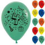 Kunterbunte Zahlen-Luftballons 7er Pack