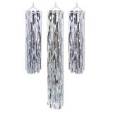 Lametta-Deckendeko "Glamour" 3er Pack-silber