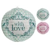 Lampions "With love" 2er Pack