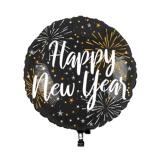 LED-Folienballon Happy New Year 65 cm