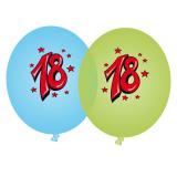 Luftballons "18. Geburtstag" 8er Pack