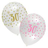 Luftballons "30. Geburtstag Ladylike" 6er Pack