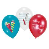Luftballons "Endlich Schulkind" 6er Pack