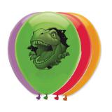 Luftballons "Gefährliche Dinosaurier" 6er Pack 